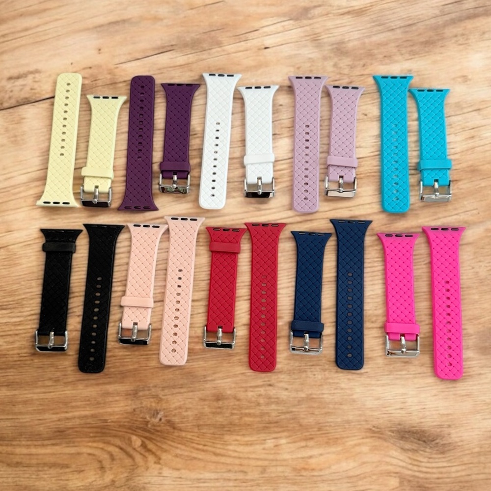 I-Watch Colorful Silicone Watch Bands Set